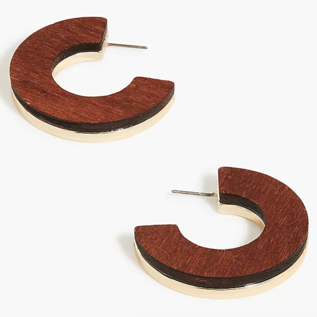 Jcrew - Gold Color Hoop Earrings 25$